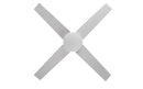 Viviendo 52 Inch 4 Blade Whisper AC Ceiling Fan with 3 Speed Remote Control - White