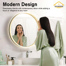 Viviendo 60/70cm Round LED Wall Mirror Anti-fog Vanity Bathroom Mirrors Smart Touch