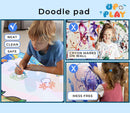 UPnPlay Kids 27 Piece Activity Play Mat with Drawing Board Magic Pen & Bonus Accessories - OCEAN