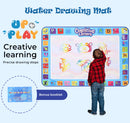 Up&Play Water Doodle Mat for 3+ Years Old Kids Activity Play Mat with Drawing Board Magic Pen and Bonus Accessories