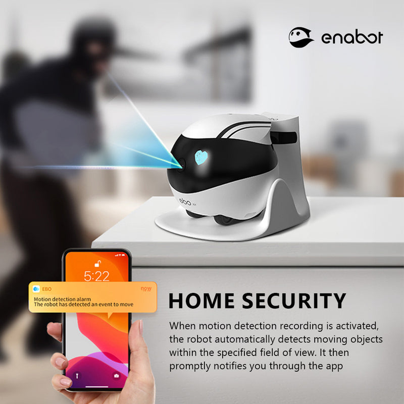 ENABOT Ebo-Air Security Robot Smart Pet Camera 1080p HD Wireless APP Control Monitor