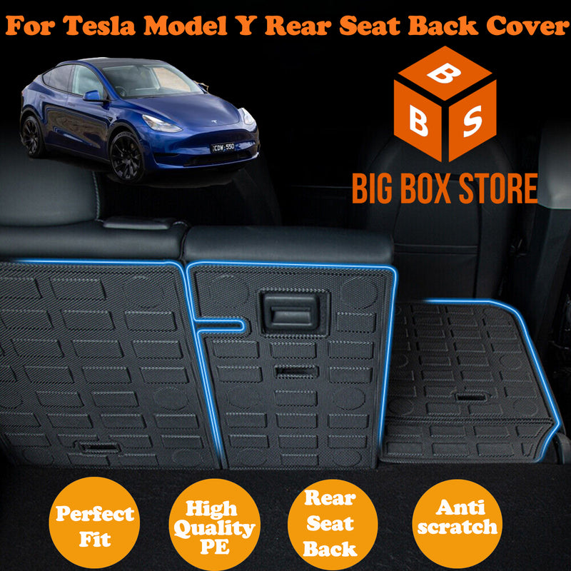 TESLA MODEL Y 3D TPE Rear Seat Back Cover 2020-2023
