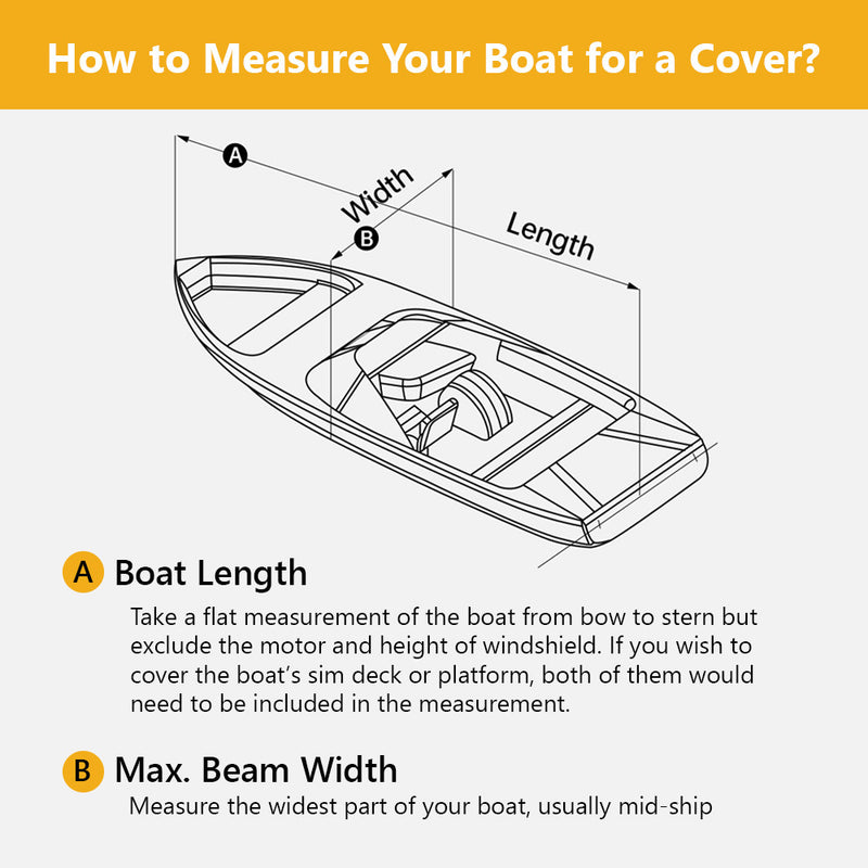 Mt Aspire Trailerable Boat Cover Heavy Duty Waterproof Marine Grade Multi Sizes