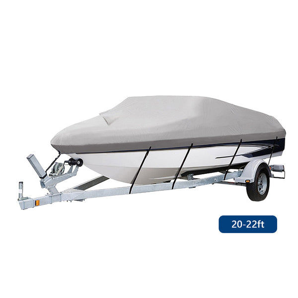 Mt Aspire Heavy Duty Boat Cover 20-22ft Trailerable Marine Grade Protector