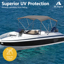 MT ASPIRE 3 Bow 1.3m-1.5m Grey Boat Bimini Top Canopy Aluminium Cover 600D Polyester