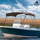 MT ASPIRE 3 Bow 1.7m-1.9m Grey Boat Bimini Top Canopy Aluminium Cover 600D Polyester
