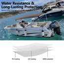 MT ASPIRE 4 Bow 1.7m-1.9m Grey Boat Bimini Top Canopy Aluminium Cover 600D Polyester