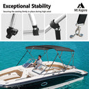MT ASPIRE 4 Bow 1.7m-1.9m Grey Boat Bimini Top Canopy Aluminium Cover 600D Polyester