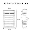 ADIVO Magnetic Fridge Storage Shelf with Paper Towel Holder Kitchen Spice Rack Organiser - White