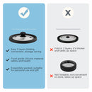 Microwave Vented Glass Cover and Multifunction Silicone Splatter Guard Lid - Grey Small