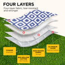 ADIVO 200x200cm Waterproof Outdoor Picnic Rug Blanket - Blue Pixel