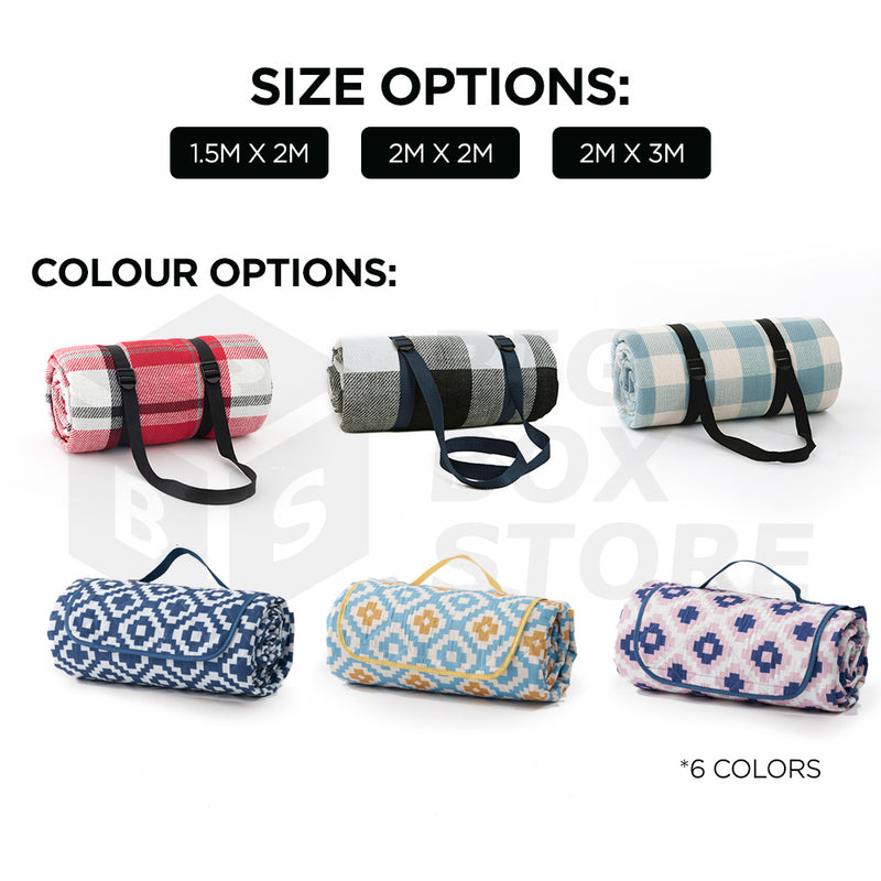 ADIVO 150x200cm Waterproof Outdoor Picnic Rug Blanket - Daisy