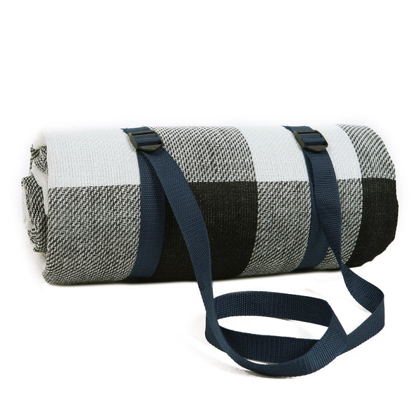 ADIVO 150x200cm Waterproof Outdoor Picnic Rug Blanket Classic - Grey Tile