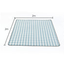 ADIVO 200x200cm Waterproof Outdoor Picnic Rug Blanket Classic - Baby Blue
