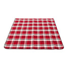 ADIVO 150x200cm Waterproof Outdoor Picnic Rug Blanket Classic - Red Tartan