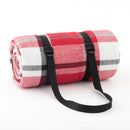 ADIVO 150x200cm Waterproof Outdoor Picnic Rug Blanket Classic - Red Tartan