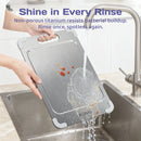 Adivo Pure Titanium Cutting Board (Size L) - Lightweight, Anti-Bacterial & Knife-Friendly Kitchen Chopping Board