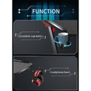 Odyssey8 1.4m Gaming Desk Office Table Desktop with LED light & Effects - Red