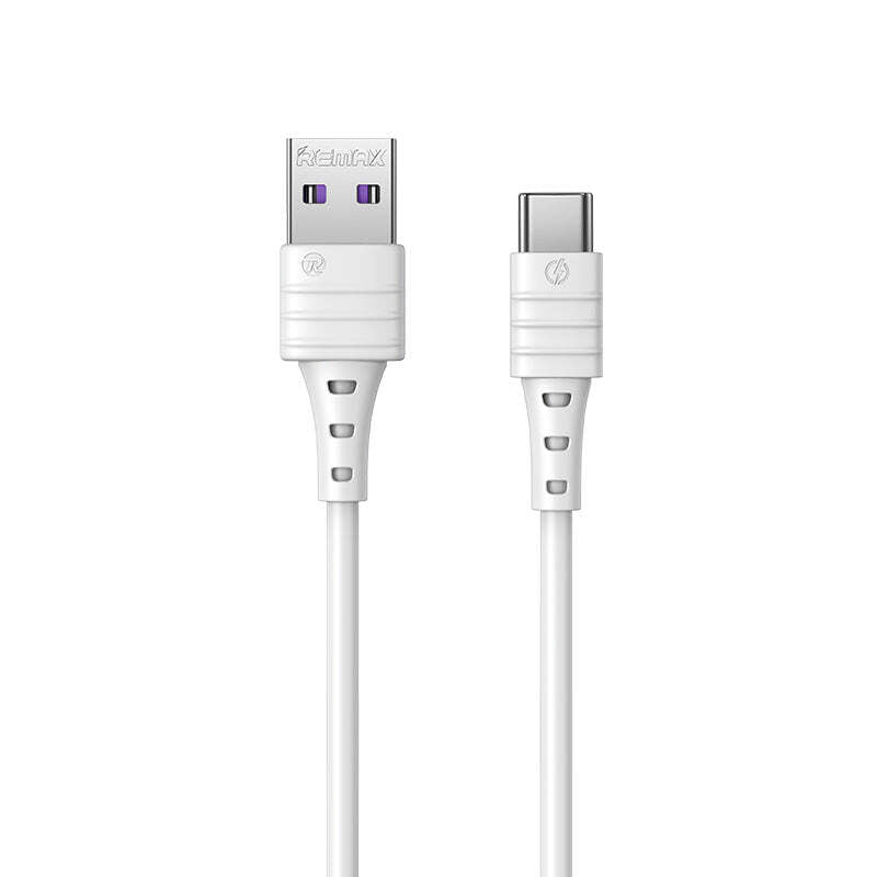 REMAX Fast Charging Data Cable USB to Type C 5A - White 35 CABLES BULK PACK