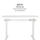 Viviendo Electric Standing Desk Dual Motorised Height Adjustable Sit Stand Workstation 1.2m Oak Colour - Black Base