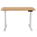 Viviendo Electric Standing Desk Dual Motorised Height Adjustable Sit Stand Workstation 1.2m Oak Colour - Black Base