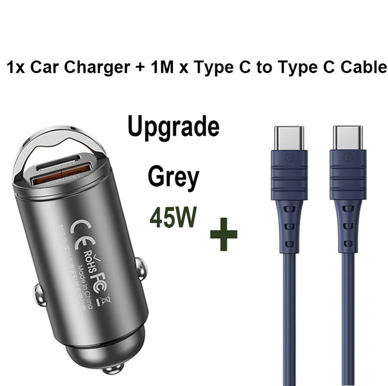 Type C Car Charger USB C Fast Charging Car USB Adapter