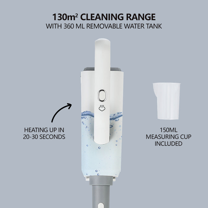 Viviendo 1500W Steam Mop & Multi-functional Steam Cleaner with Holding Bracket for Floor, Carpet, Tiles & Window