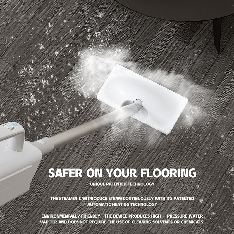 Viviendo 1500W Steam Mop & Multi-functional Steam Cleaner with Holding Bracket for Floor, Carpet, Tiles & Window