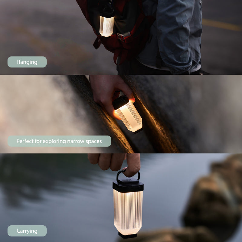 WILDLAND 3500mAh Pocket Camping Light Outdoor Rechargeable LED Lantern Tripod