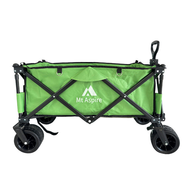 MT ASPIRE Folding Wagon Cart 120kg Camping Trolley Outdoor Beach Garden Barrow