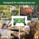 MT ASPIRE Folding Wagon Cart 120kg Camping Trolley Outdoor Beach Garden Barrow