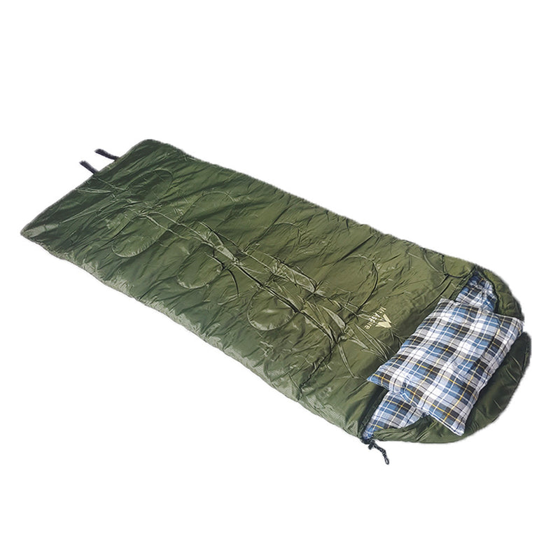 Mt Aspire Sleeping Bag Single Camping Hiking Winter Thermal -10C Army Green