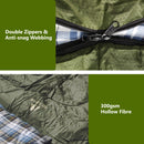 Mt Aspire Kids Sleeping Bag Single Camping Hiking Winter Thermal -10C Army Green