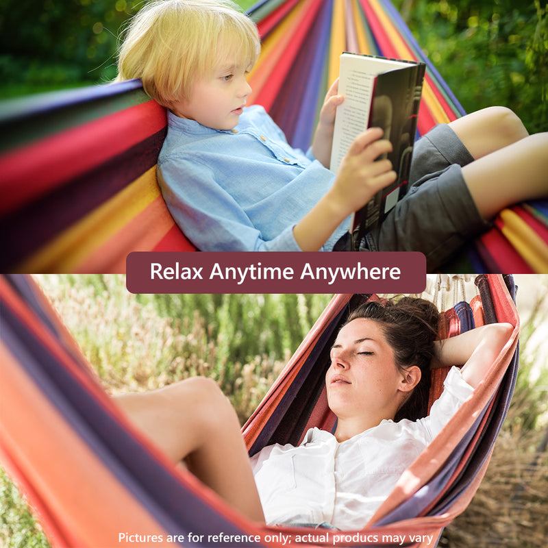 MT ASPIRE Hanging Hammock Bed with Stand Outdoor Swing Hammocks