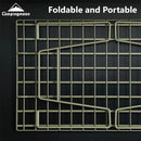 Campingmoon Ultralight Foldable Table Set of 2 BBQ Camping Furniture Folding Rack Aluminium Khaki