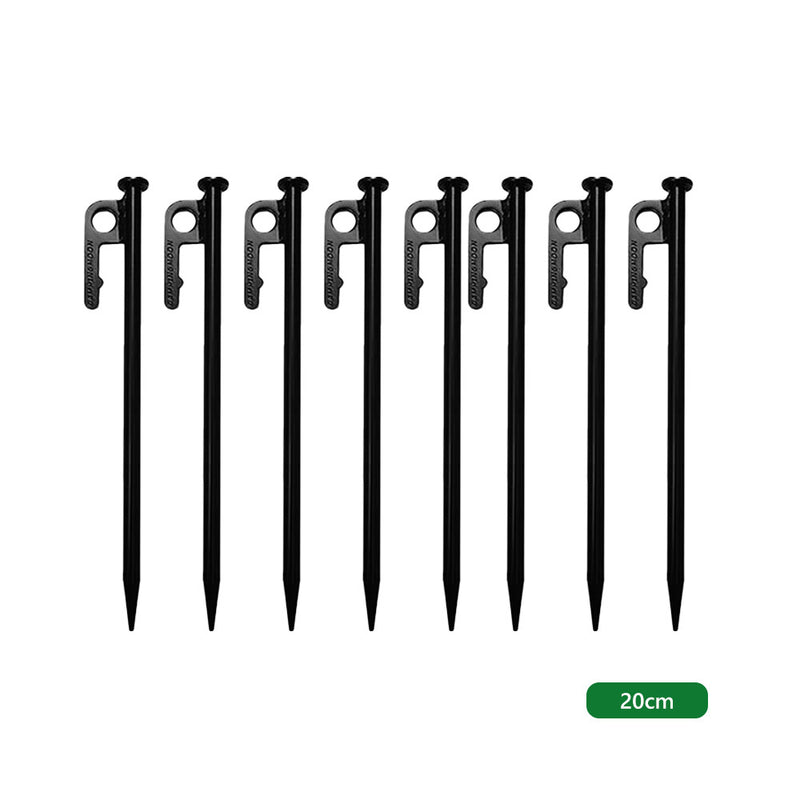 Campingmoon 8pcs Tent Pegs Heavy Duty Camping Outdoor Ground Stakes Metal Nail