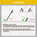 Campingmoon 8pcs Tent Pegs Heavy Duty Camping Outdoor Ground Stakes Metal Nail