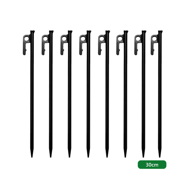 Campingmoon 8pcs Tent Pegs Heavy Duty Camping Outdoor Ground Stakes Metal Nail 30cm