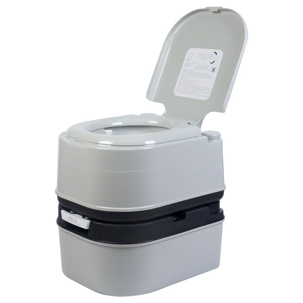 Mt Aspire 24L Portable Toilet Flushable Outdoor Camping Potty Bucket Caravan Travel Boating