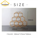 Viviendo Bronze Wine Rack Bottle Storage Home Decor Table Display