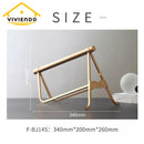 Single Wine Bottle Presentation Rack in Bronze with Golden Finish