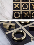 Premium Tic Tac Toe Noughts and Crosses board - Gold & White
