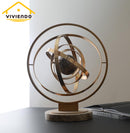 Viviendo Planetary Bronze & Marble Globe of world Ornament