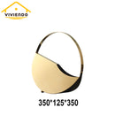 Viviendo Golden Circle Designer Flower Vase in Stainless Steel Art Decorative Desktop