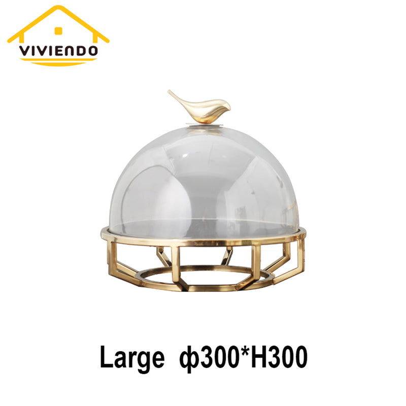 Decorative Display Stand, Desert Cake and Pastry Stand Wedding Table Centrepiece in Stainless Steel - Small