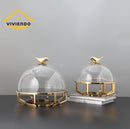 Decorative Display Stand, Desert Cake and Pastry Stand Wedding Table Centrepiece in Stainless Steel - Small