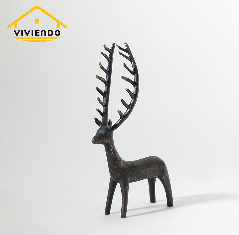 Magestic Deer Art Sculpture with Bronze Flecks