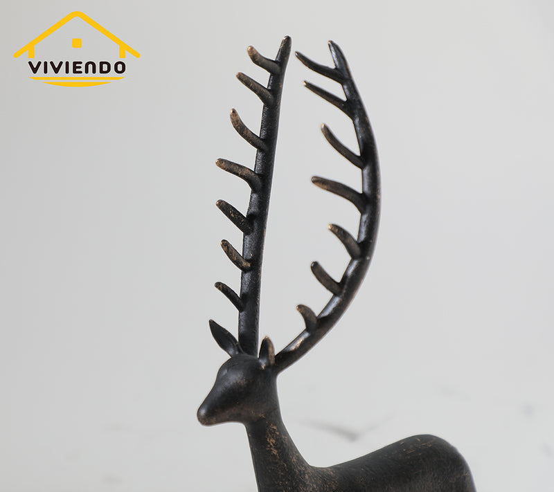 Magestic Deer Art Sculpture with Bronze Flecks