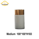Viviendo Decorative Gold Peak Flower Vase in Aluminium & Marble Stone - Small
