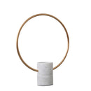 Viviendo Marble Stone & Iron Floral Encirclement Flower Vase Ornament - Small